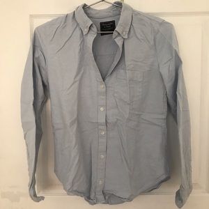 Abercrombie & Fitch Blue Button Down Top